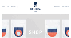 Desktop Screenshot of delucacoffee.com